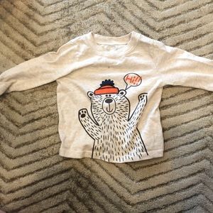 Garanimals beige hi bear long sleeve tee shirt
